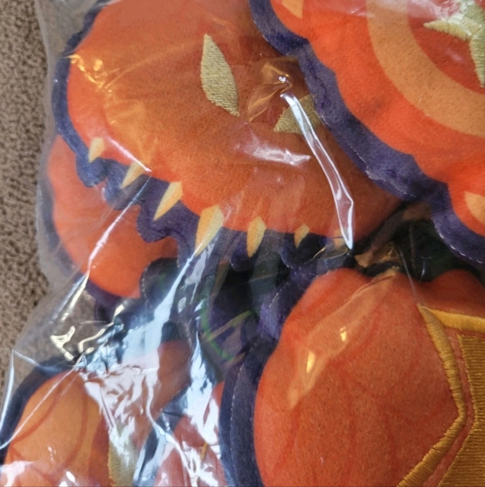Marvel Halloween Pumpkin Garland 48 In Felt Fabric Spooky Season Home Decoration - Picture 6 of 8